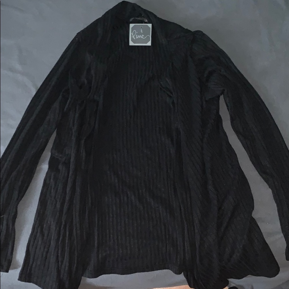 XL black cardigan